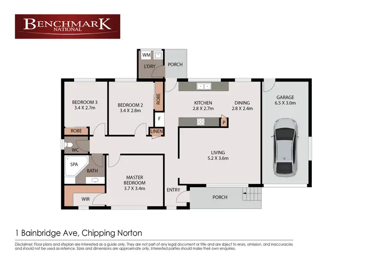 Floorplan of Homely house listing, 1 Bainbridge Avenue, Chipping Norton NSW 2170