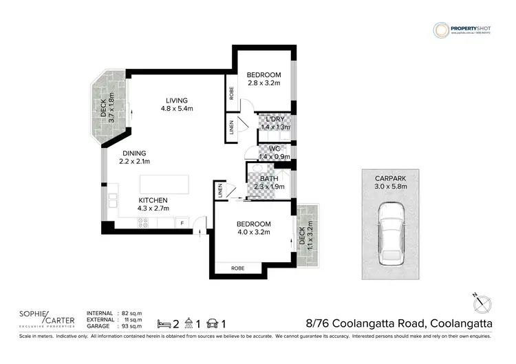 Floorplan of Homely unit listing, 8/76 Coolangatta Road, Coolangatta QLD 4225