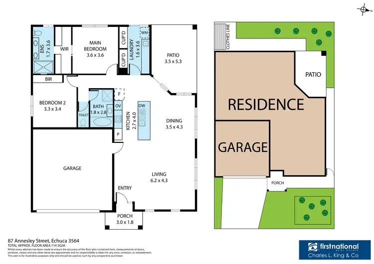 Floorplan of Homely house listing, 87 Annesley Street, Echuca VIC 3564