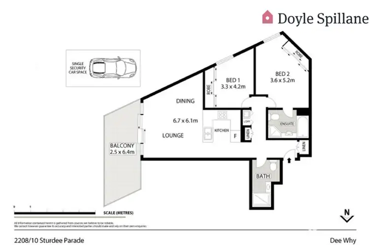 Floorplan of Homely unit listing, 2208/10 Sturdee Parade, Dee Why NSW 2099