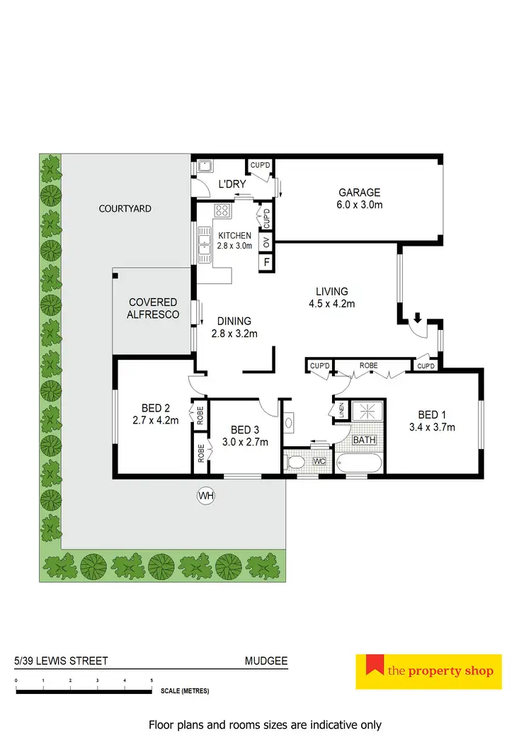 Floorplan of Homely unit listing, 5/39 Lewis Street, Mudgee NSW 2850