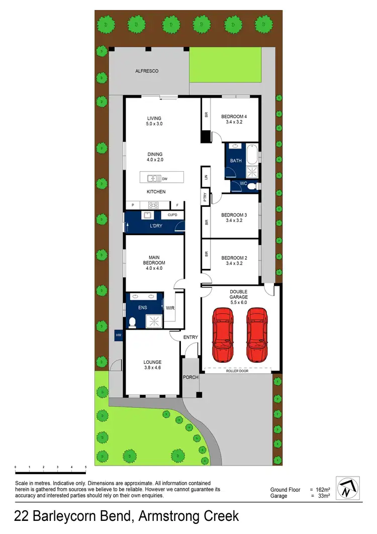 Floorplan of Homely house listing, 22 Barleycorn Bend, Armstrong Creek VIC 3217