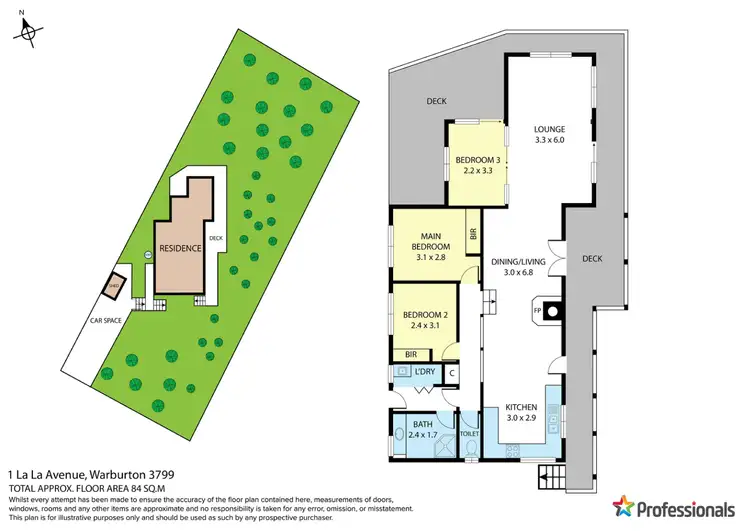 Floorplan of Homely house listing, 1 La La Avenue, Warburton VIC 3799