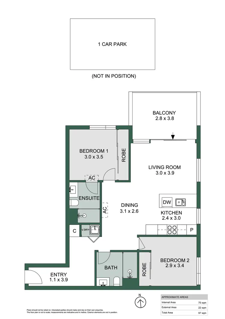 Floorplan of Homely apartment listing, 1015/156 Wright Street, Adelaide SA 5000
