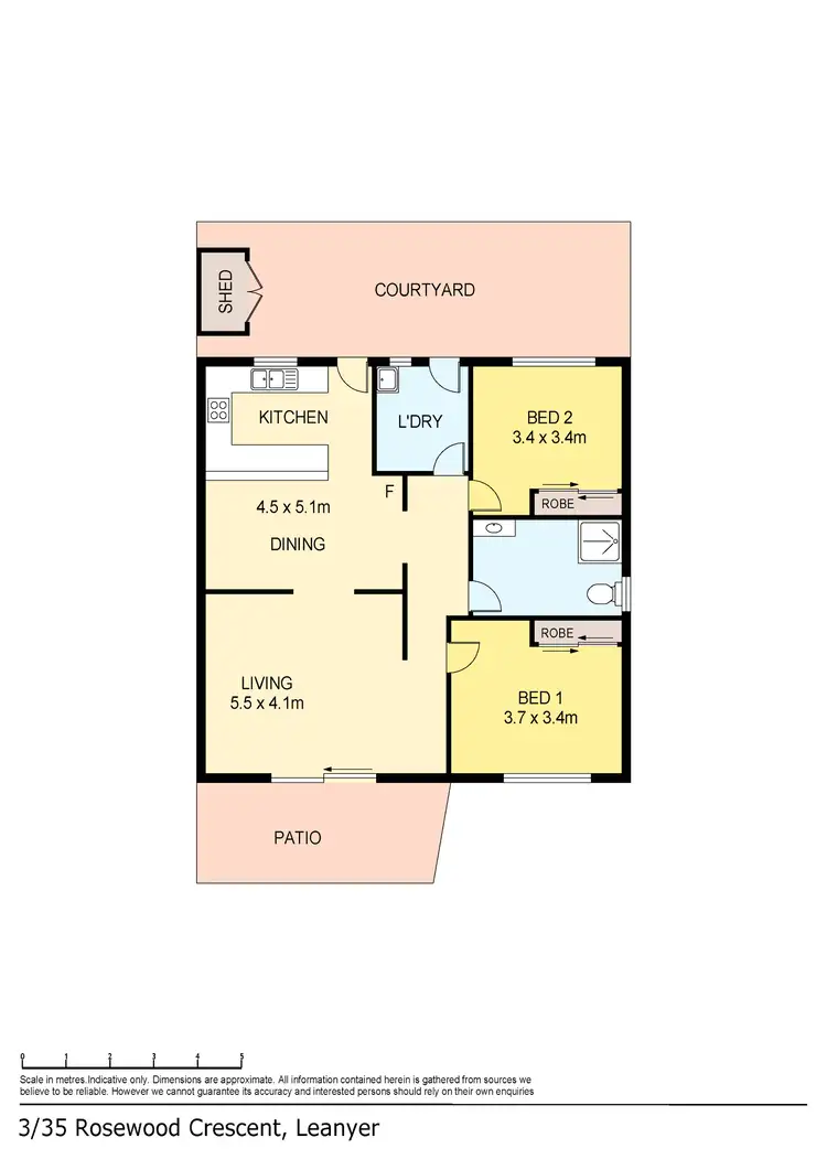 Floorplan of Homely unit listing, 3/35 Rosewood Crescent, Leanyer NT 812