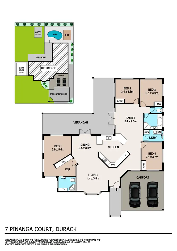 Floorplan of Homely house listing, 7 Pinanga Court, Durack NT 830