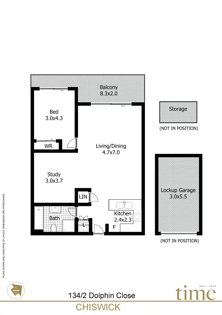 Floorplan of Homely apartment listing, 134/2 Dolphin Close, Chiswick NSW 2046