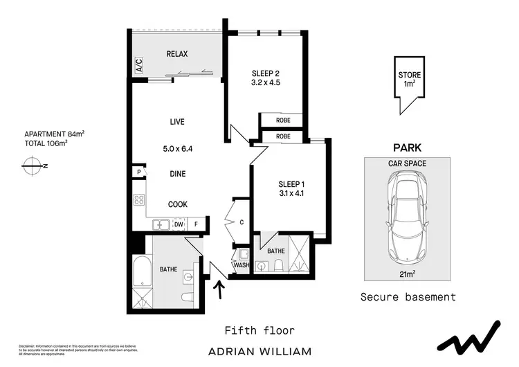Floorplan of Homely apartment listing, 503/55 Princes Highway, St Peters NSW 2044