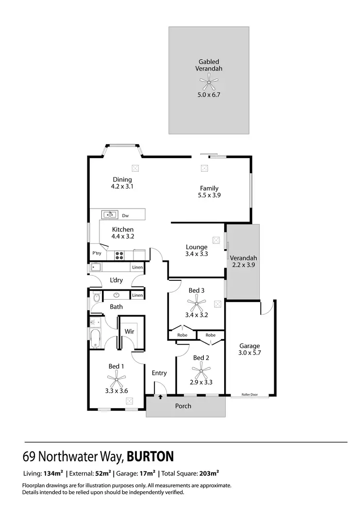 Floorplan of Homely house listing, 69 Northwater Way, Burton SA 5110
