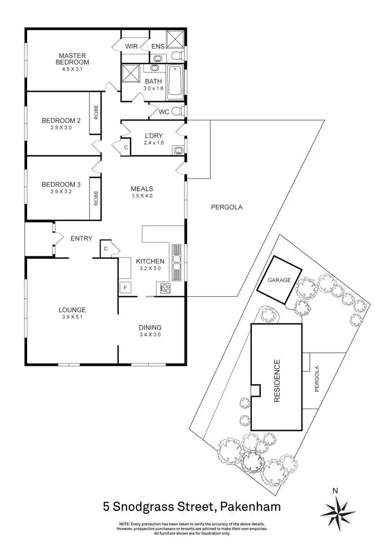 Floorplan of Homely house listing, 5 Snodgrass Street, Pakenham VIC 3810