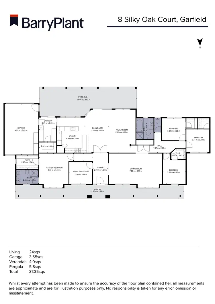 Floorplan of Homely house listing, 8 Silky Oak Court, Garfield VIC 3814