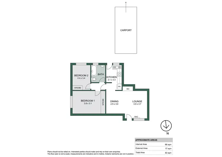 Floorplan of Homely unit listing, 4/10 Golflands Terrace, Glenelg North SA 5045
