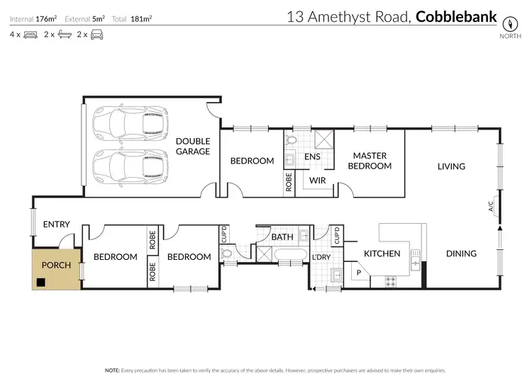Floorplan of Homely house listing, 13 Amethyst Road, Melton South VIC 3338