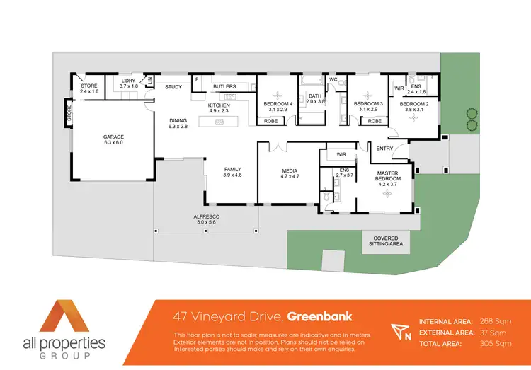 Floorplan of Homely house listing, 47 Vineyard Drive, Greenbank QLD 4124