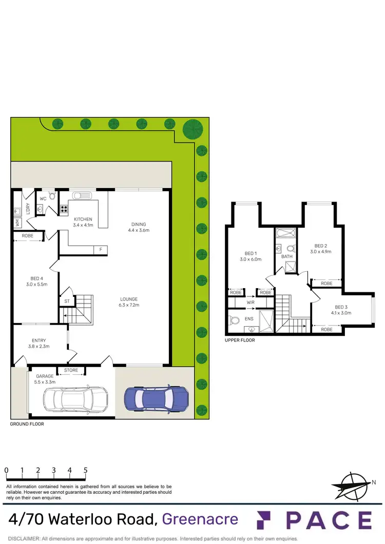 Floorplan of Homely townhouse listing, 4/70 Waterloo Road, Greenacre NSW 2190