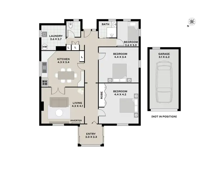 Floorplan of Homely house listing, 4/6 Binalong Avenue, St Leonards TAS 7250