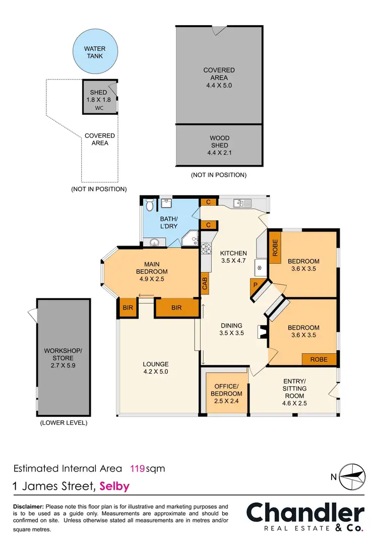 Floorplan of Homely house listing, 1 James Street, Selby VIC 3159