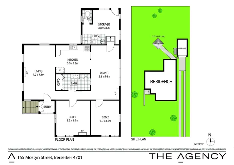 Floorplan of Homely house listing, 155 Mostyn Street, Berserker QLD 4701