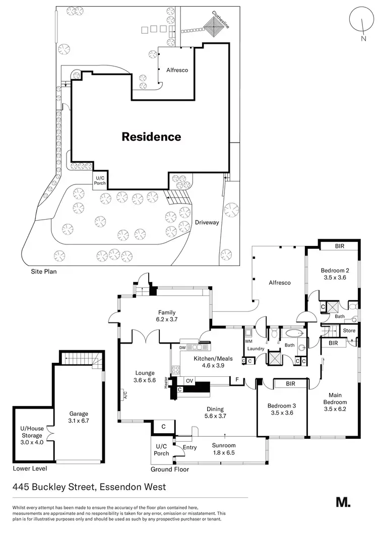 Floorplan of Homely house listing, 445 Buckley Street, Essendon West VIC 3040