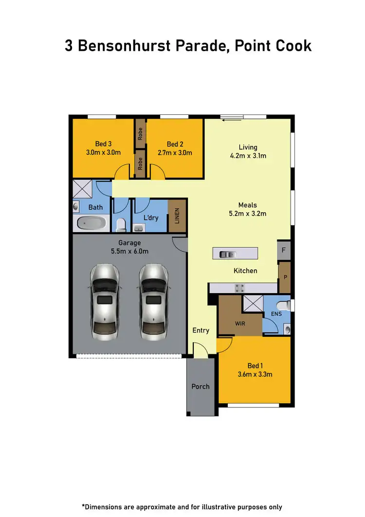 Floorplan of Homely house listing, 3 Bensonhurst Parade, Point Cook VIC 3030