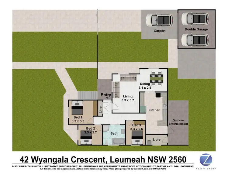 Floorplan of Homely house listing, 42 Wyangala Crescent, Leumeah NSW 2560