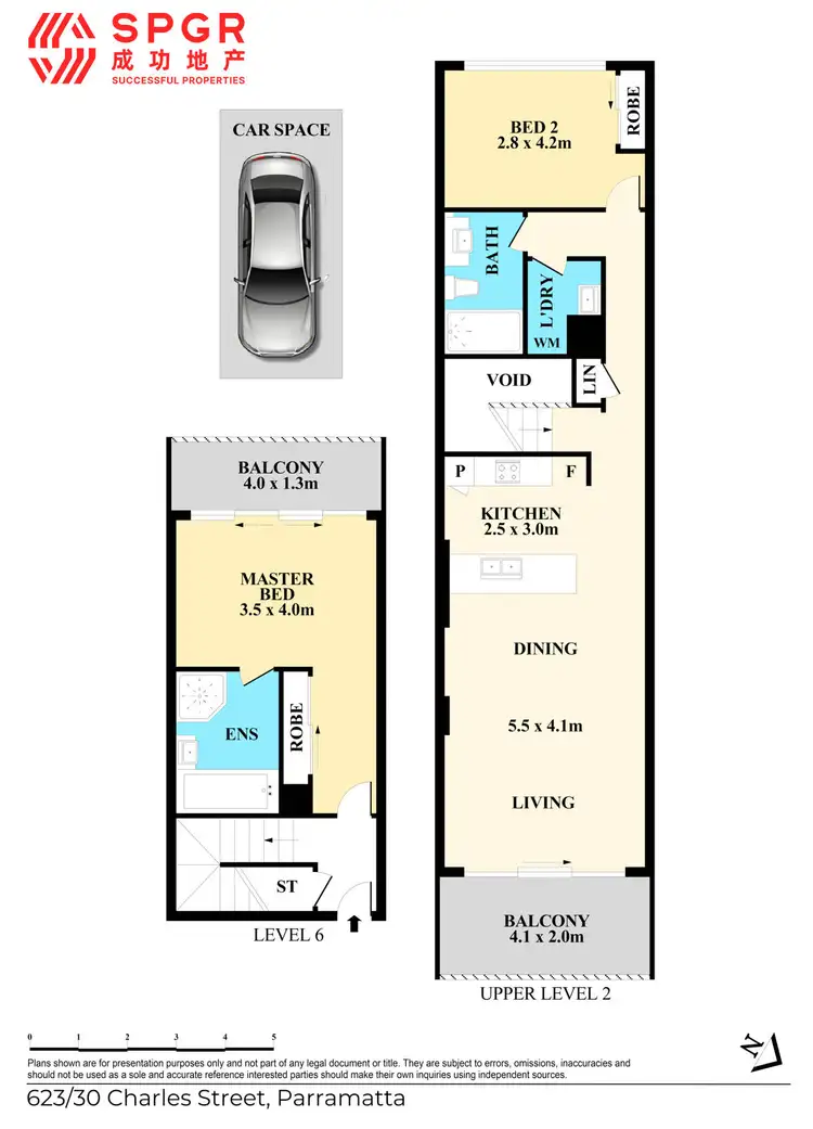 Floorplan of Homely apartment listing, 623/30 Charles Street, Parramatta NSW 2150