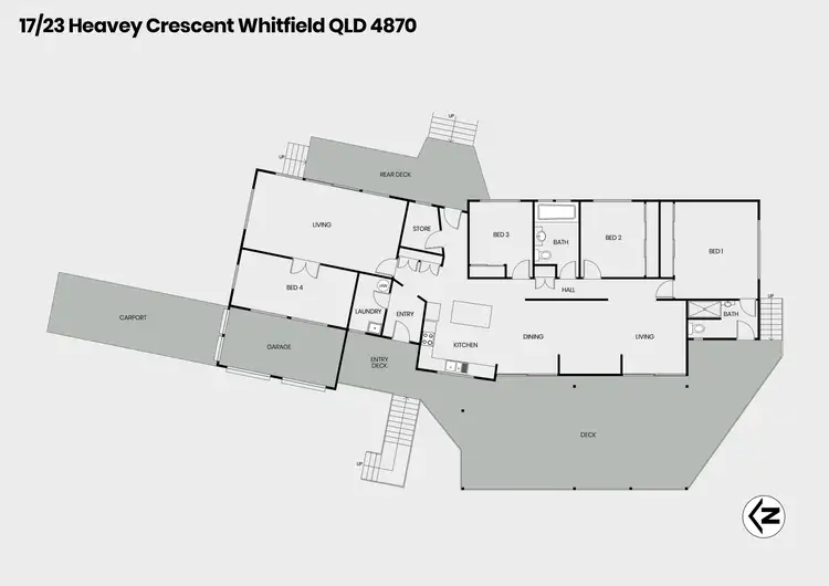 Floorplan of Homely house listing, 17/23 Heavey Crescent, Whitfield QLD 4870