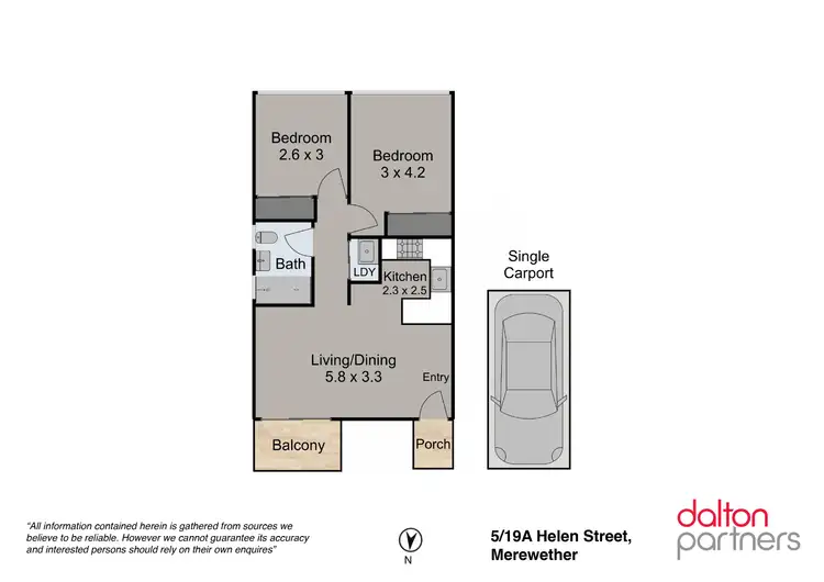 Floorplan of Homely unit listing, 5/19a Helen Street, Merewether NSW 2291