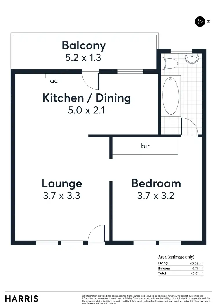 Floorplan of Homely unit listing, 5/44 Orlando Avenue, Hampstead Gardens SA 5086
