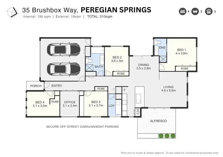 Floorplan of Homely house listing, 35 Brushbox Way, Peregian Springs QLD 4573