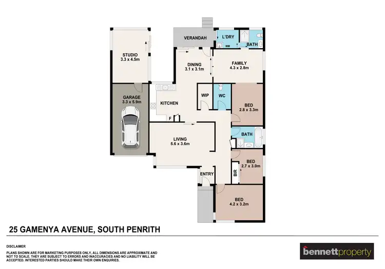 Floorplan of Homely house listing, 25 Gamenya Avenue, South Penrith NSW 2750
