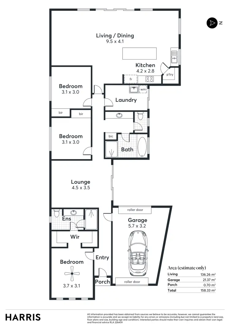 Floorplan of Homely house listing, 11 Westralia Street, Greenacres SA 5086
