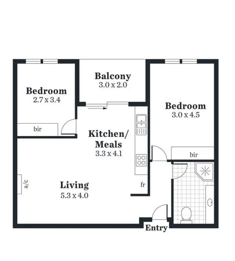 Floorplan of Homely apartment listing, 26/13-19 Hurtle Parade, Mawson Lakes SA 5095