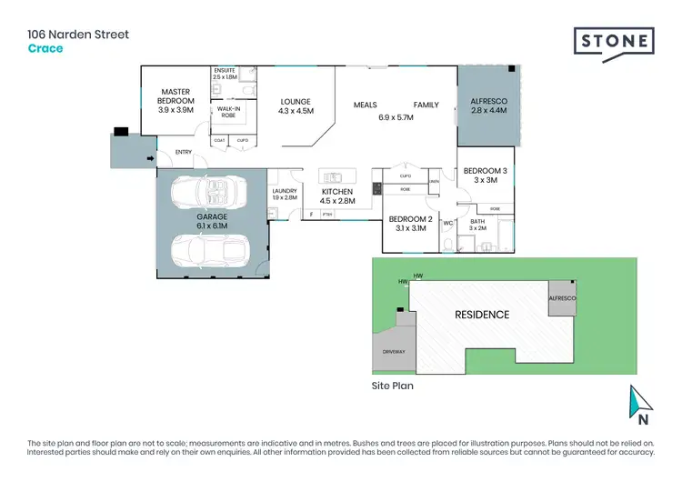 Floorplan of Homely house listing, 106 Narden Street, Crace ACT 2911