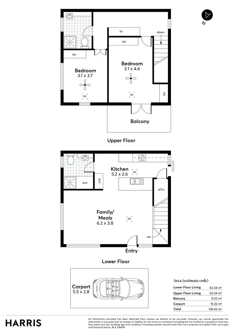 Floorplan of Homely unit listing, 4/8 West Beach Road, West Beach SA 5024