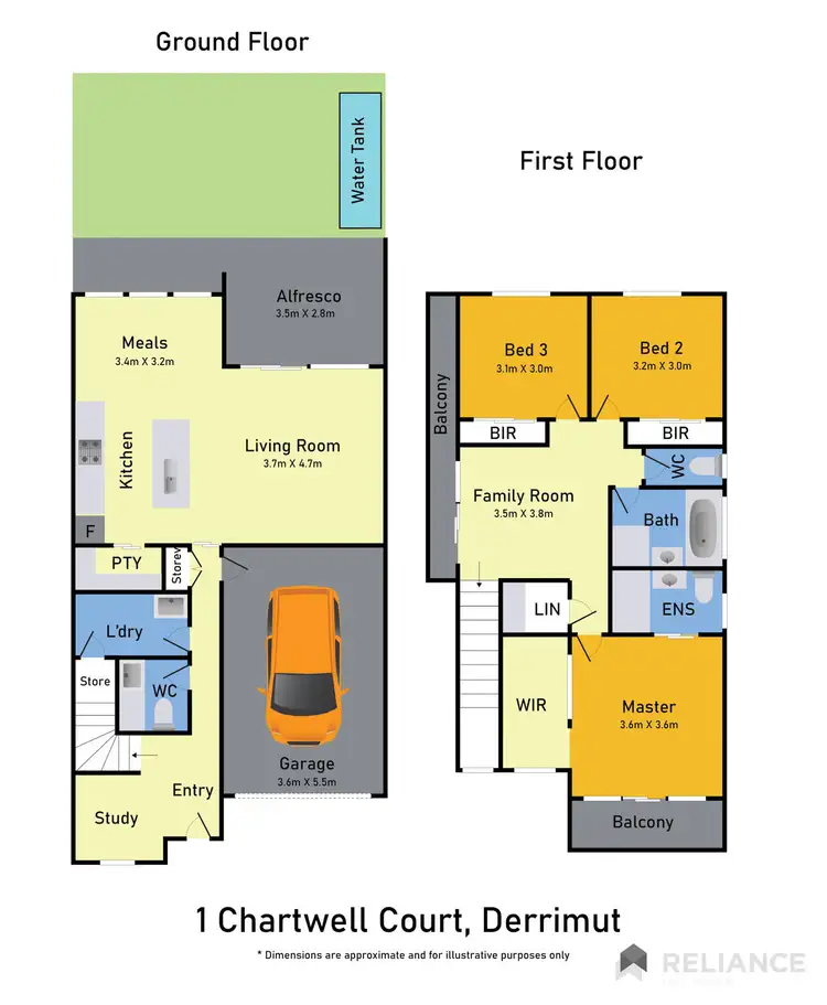 Floorplan of Homely house listing, 1 Chartwell Crescent, Derrimut VIC 3026