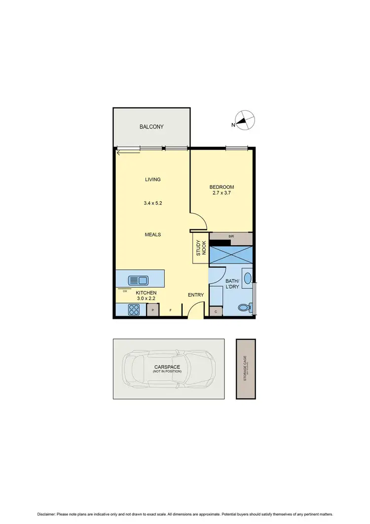 Floorplan of Homely unit listing, 425/22 Barkly Street, Brunswick East VIC 3057