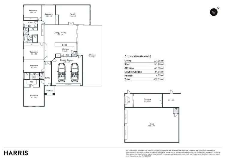 Floorplan of Homely house listing, 19a Narangga Terrace, Moonta Bay SA 5558