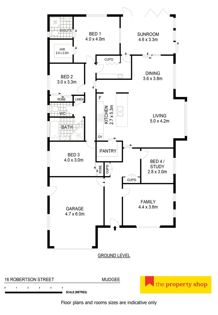 Floorplan of Homely house listing, 16 Robertson Street, Mudgee NSW 2850