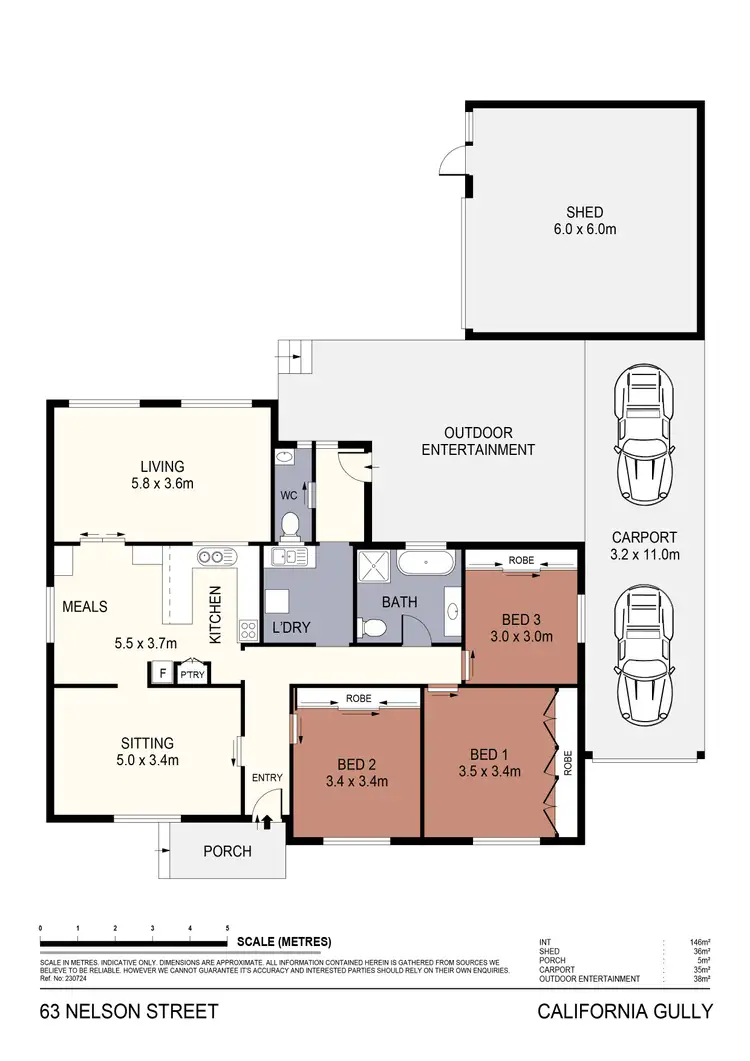 Floorplan of Homely house listing, 63 Nelson Street, California Gully VIC 3556