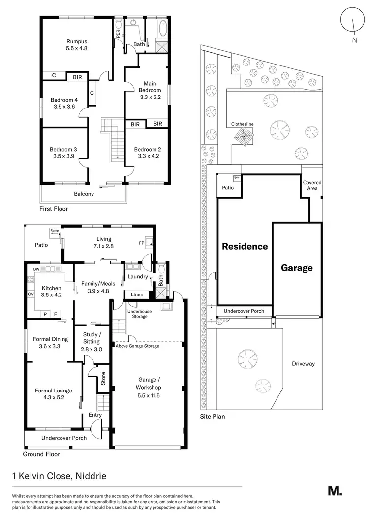 Floorplan of Homely house listing, 1 Kelvin Close, Niddrie VIC 3042