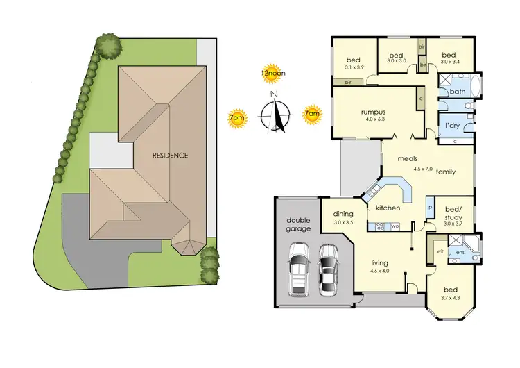 Floorplan of Homely house listing, 2 Wicklow Drive, Cranbourne VIC 3977