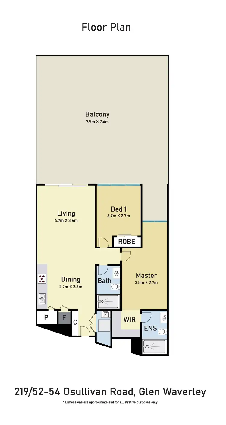Floorplan of Homely apartment listing, 219/52-54 O'Sullivan Road, Glen Waverley VIC 3150