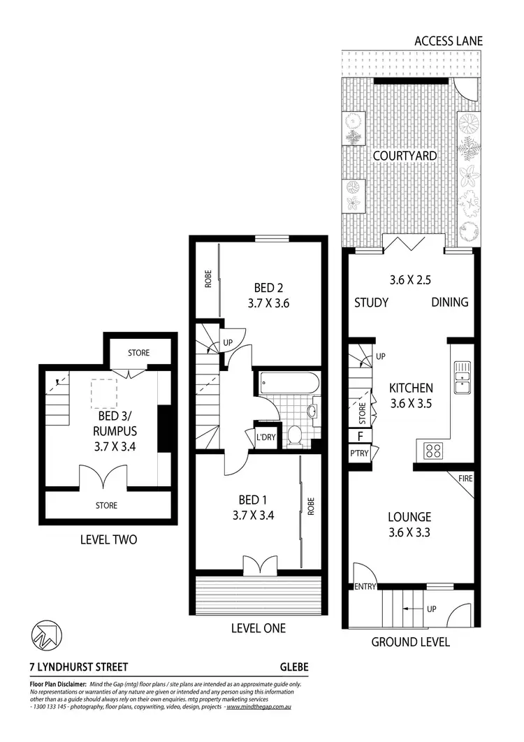 Floorplan of Homely house listing, 7 Lyndhurst Street, Glebe NSW 2037