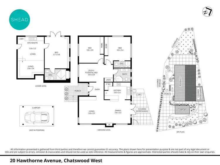 Floorplan of Homely house listing, 20 Hawthorne Avenue, Chatswood NSW 2067