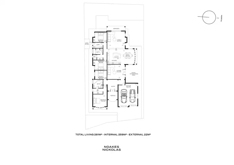 Floorplan of Homely house listing, 3 Warriparinga Avenue, Craigburn Farm SA 5051