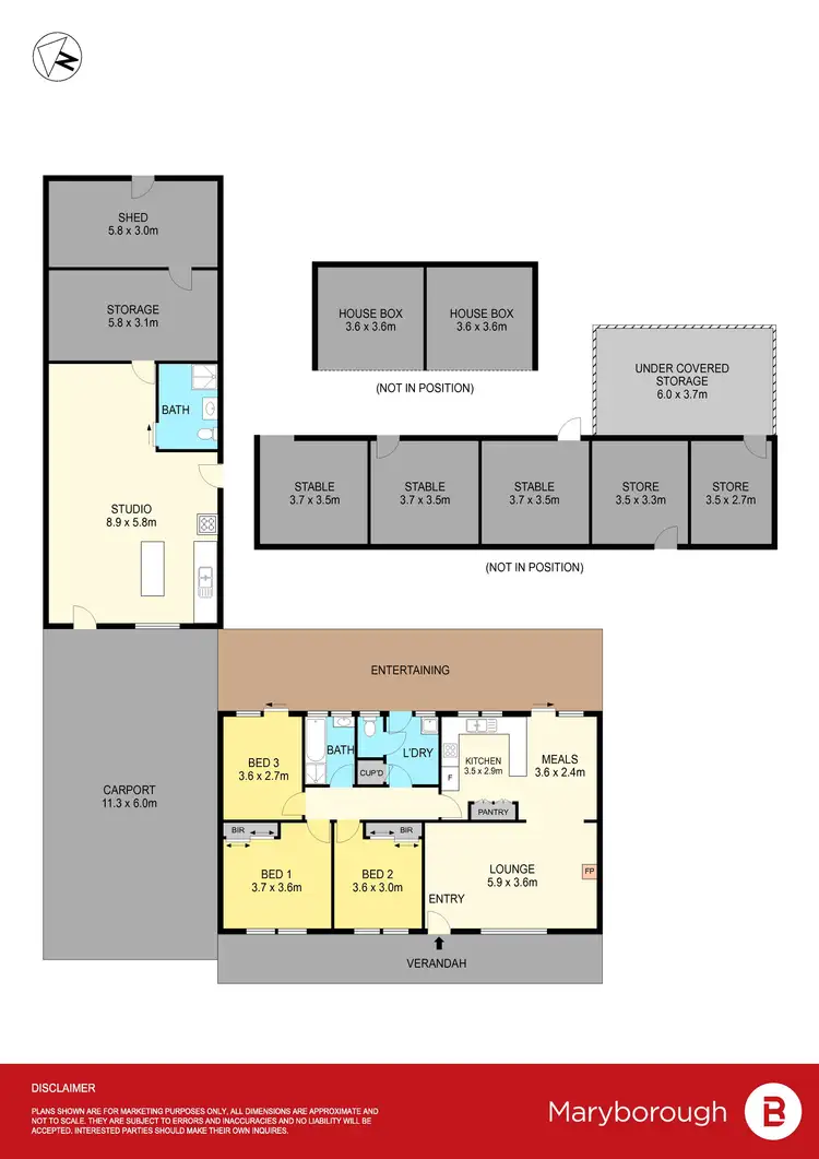 Floorplan of Homely house listing, 50 Pleasant Street, Carisbrook VIC 3464