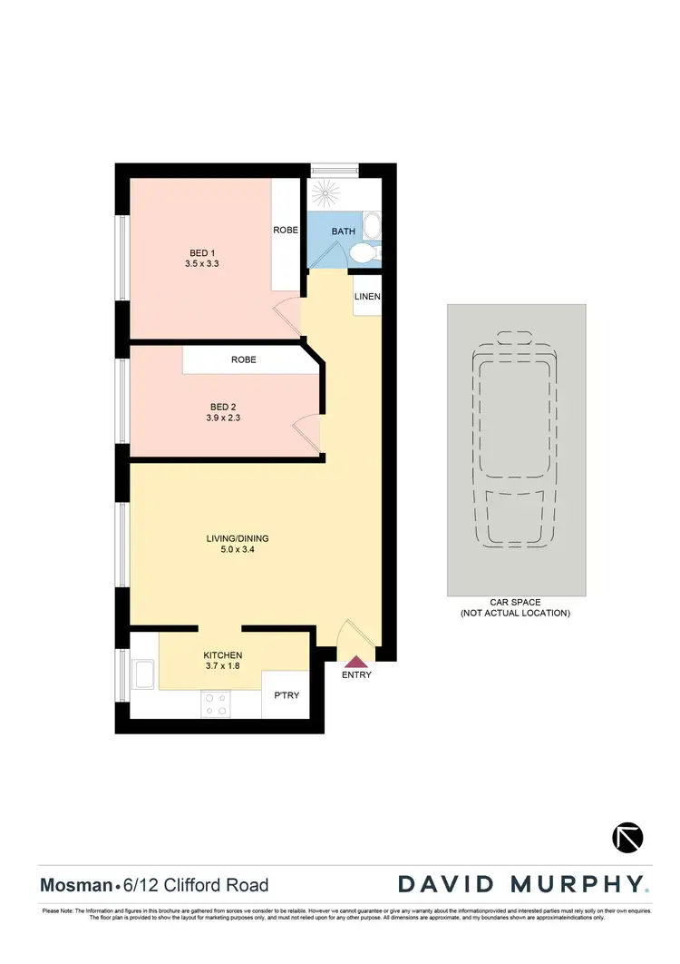 Floorplan of Homely apartment listing, 6/12 Clifford Street, Mosman NSW 2088