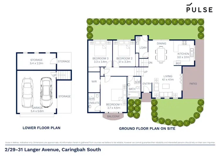 Floorplan of Homely townhouse listing, 2/29-31 Langer Avenue, Caringbah South NSW 2229