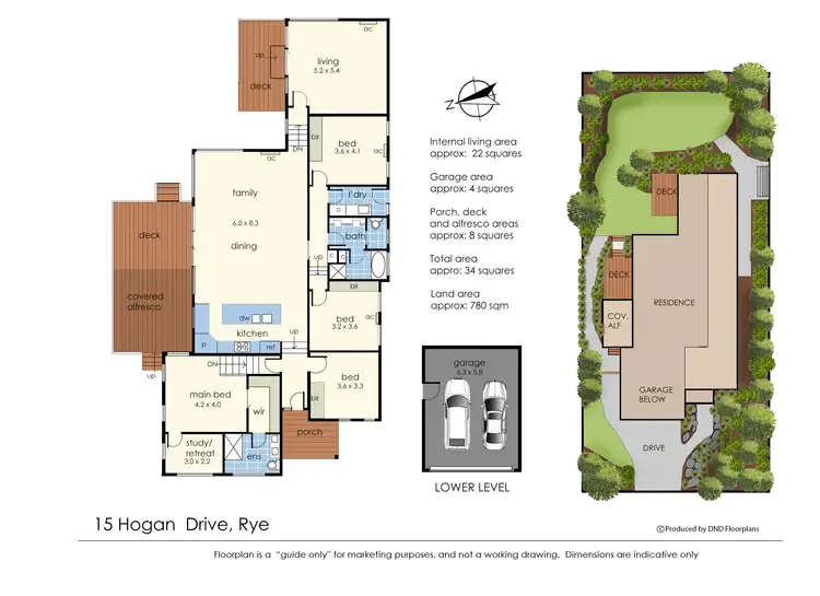 Floorplan of Homely house listing, 15 Hogan Drive, Rye VIC 3941
